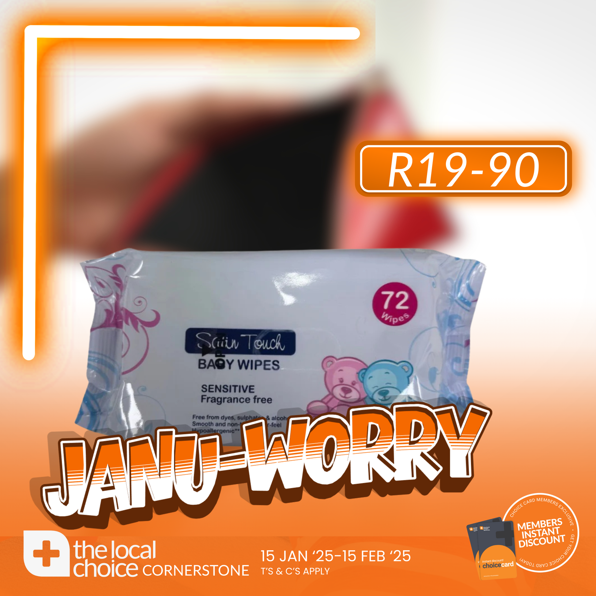 SATIN TOUCH BABY WIPES 72 F/FREE