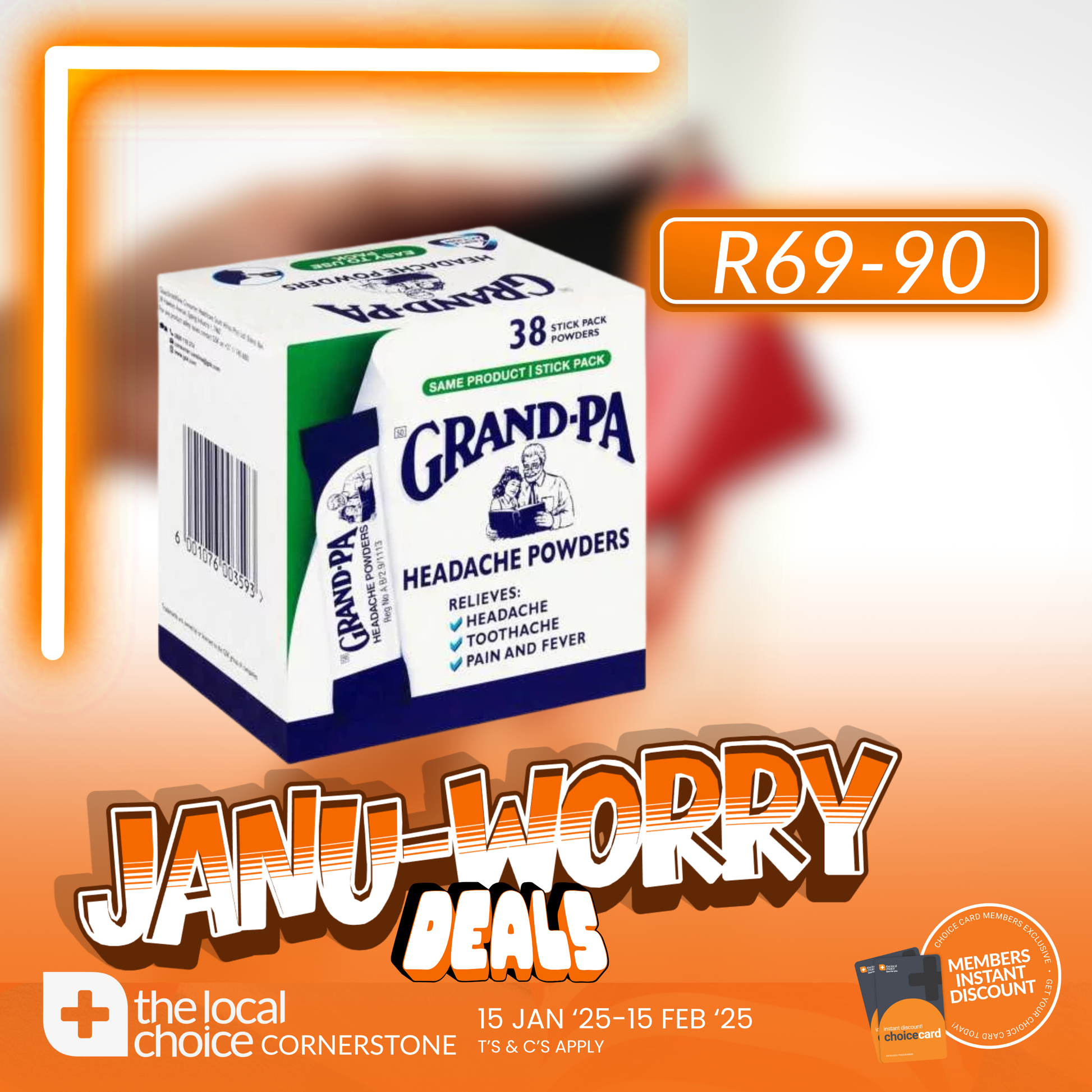 GRANDPA STICK PACK 38