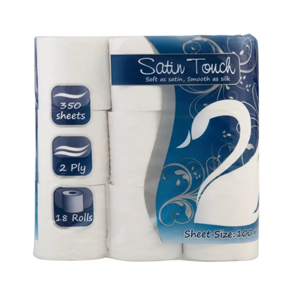 Satin Touch Toilet Paper 2 Ply, 18's