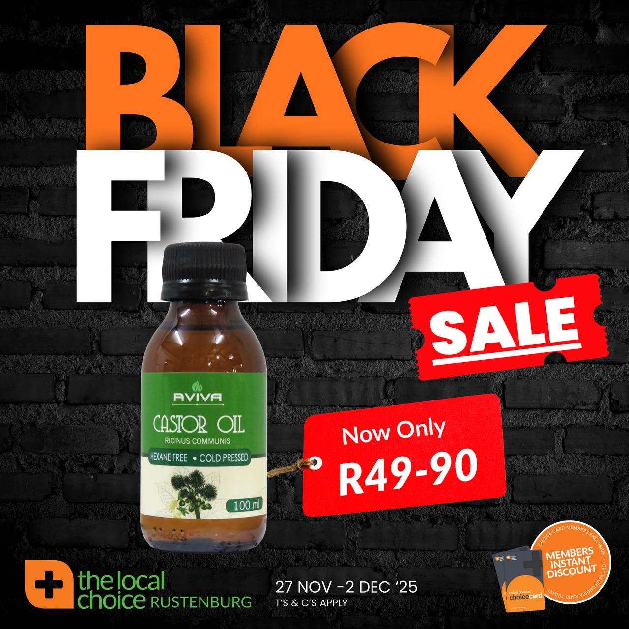 AVIVA CASTOR OIL HEXANE FREE 100ML